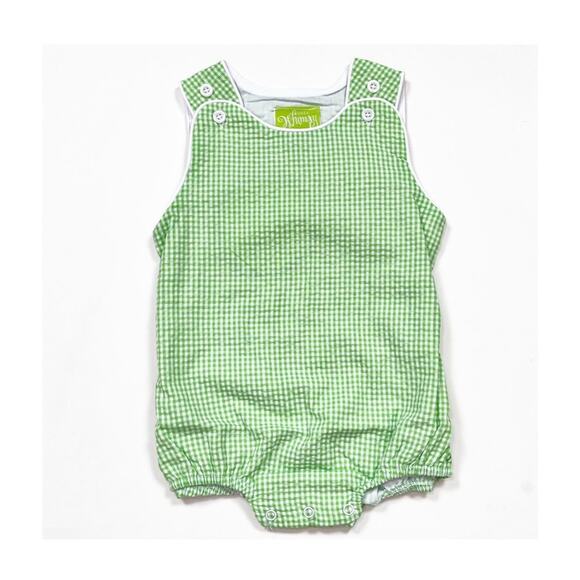 Classic Whimsy Green Seersucker Sun Bubble - Picture 1 of 5